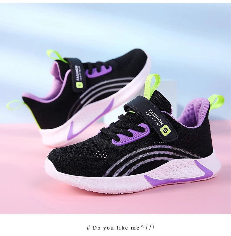 2025 Girls Casual Shoes Child White Mesh Sneakers Student Kids Summer Sock Footwear Fashion Children Sport Shoes Running Autumn - Fashion Palace Royal™