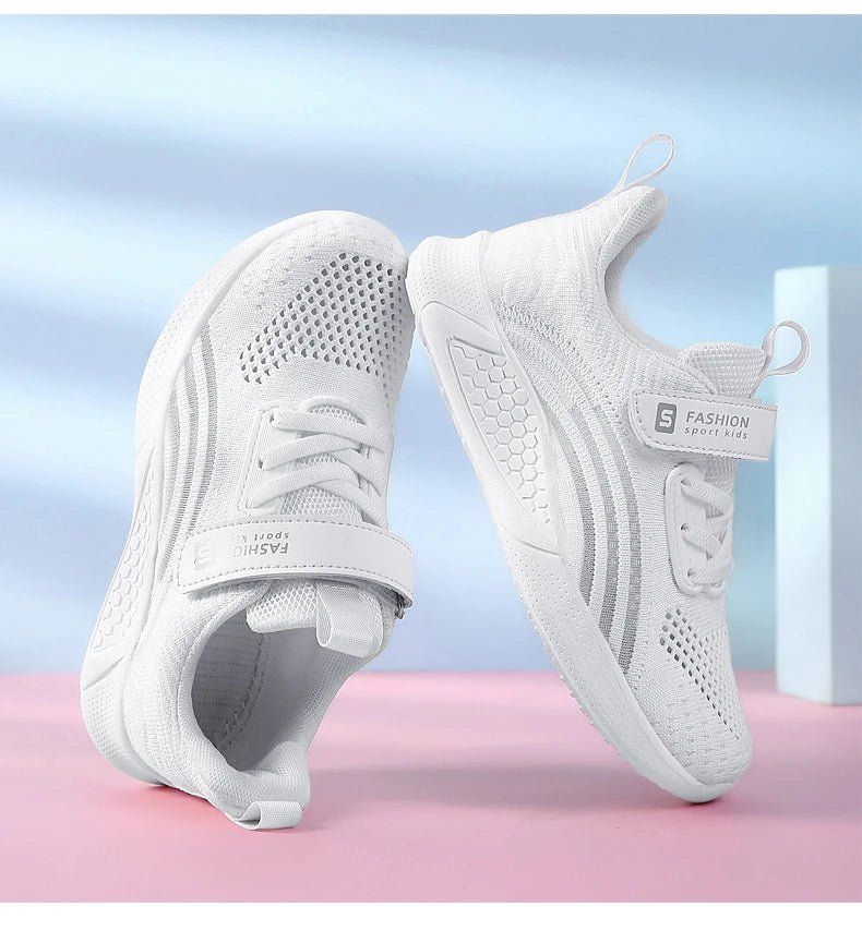 2025 Girls Casual Shoes Child White Mesh Sneakers Student Kids Summer Sock Footwear Fashion Children Sport Shoes Running Autumn - Fashion Palace Royal™