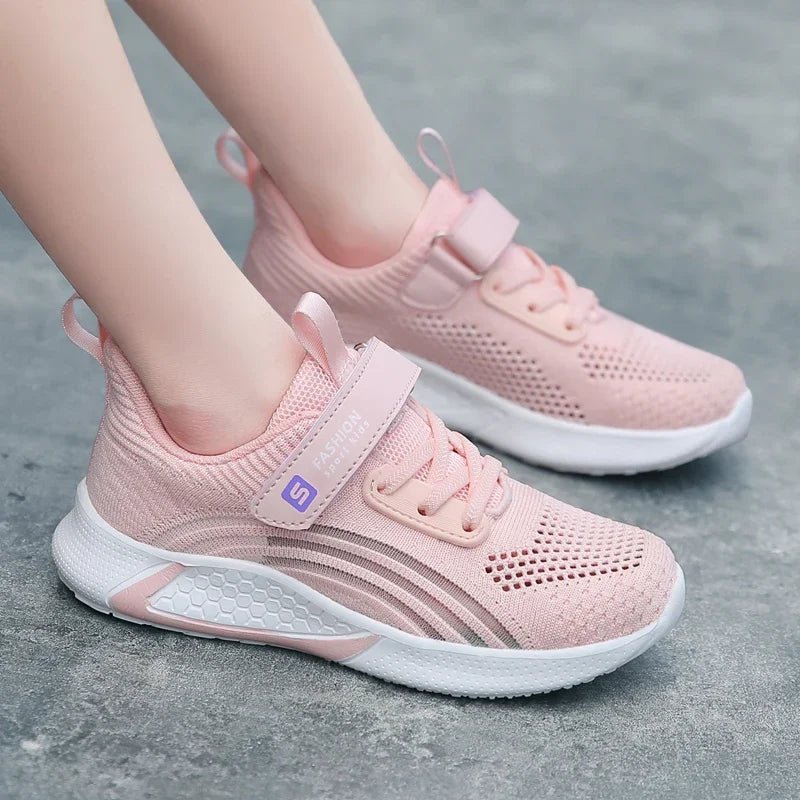 2025 Girls Casual Shoes Child White Mesh Sneakers Student Kids Summer Sock Footwear Fashion Children Sport Shoes Running Autumn - Fashion Palace Royal™