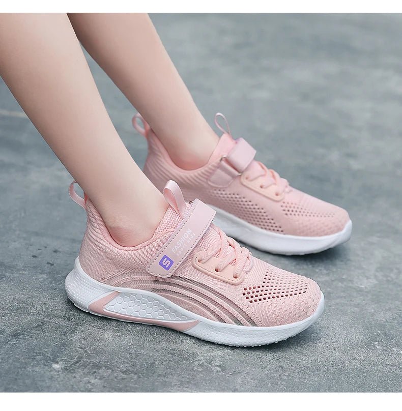 2025 Girls Casual Shoes Child White Mesh Sneakers Student Kids Summer Sock Footwear Fashion Children Sport Shoes Running Autumn - Fashion Palace Royal™