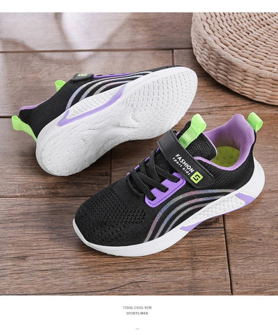 2025 Girls Casual Shoes Child White Mesh Sneakers Student Kids Summer Sock Footwear Fashion Children Sport Shoes Running Autumn - Fashion Palace Royal™