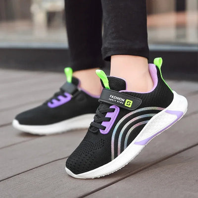 2025 Girls Casual Shoes Child White Mesh Sneakers Student Kids Summer Sock Footwear Fashion Children Sport Shoes Running Autumn - Fashion Palace Royal™