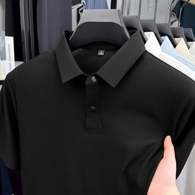 2025 High - Quality Breathable and Moisture - Wicking Business Casual Polo Shirt for Men, Summer Solid Color T-Shirt. - Fashion Palace Royal™
