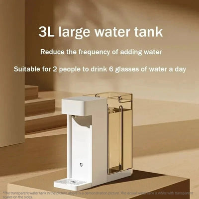 2025 New Xiaomi Mijia instant hot water dispenser S1 3L small fast hot drinking integrated desktop water dispenser home office - Fashion Palace Royal™