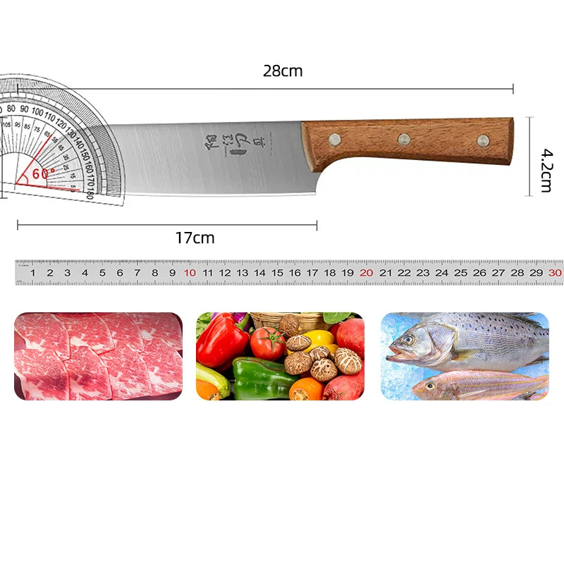 3 piece Premium stainless steel knife set - easy meat, bone and precise cuts - ideal for home cooks and professional kitchens -  Fashion Palace™