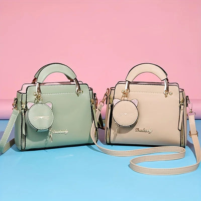 Fashion Handbag for Women Ladies Top Handle Satchel Shoulder Bags Cat Purse -  Fashion Palace™