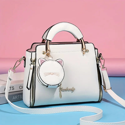 Fashion Handbag for Women Ladies Top Handle Satchel Shoulder Bags Cat Purse -  Fashion Palace™
