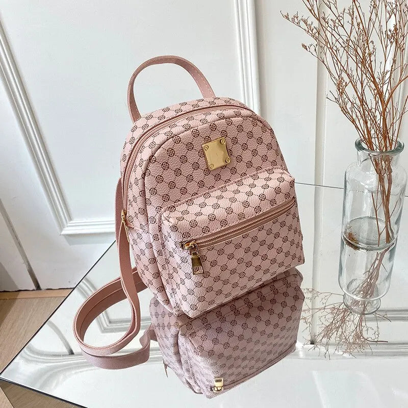 Classic Women Backpack Fashion School Bags Female Daily Shopping Girl Backpacks Schoolbags -  Fashion Palace™