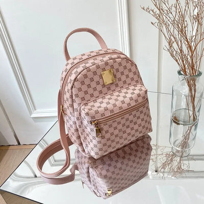 Classic Women Backpack Fashion School Bags Female Daily Shopping Girl Backpacks Schoolbags -  Fashion Palace™