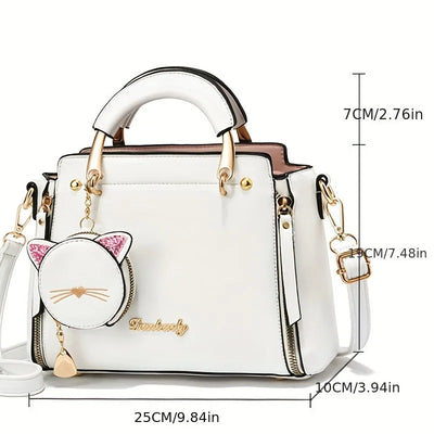 Fashion Handbag for Women Ladies Top Handle Satchel Shoulder Bags Cat Purse -  Fashion Palace™