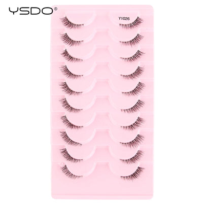 YSDO Fluffy False Eyelashes 3/10 Pairs Natural Cat Eye Lashes Wispy Faux 3d Mink Lashes Makeup Tools Thick Soft Curly Eyelashes -  Fashion Palace™