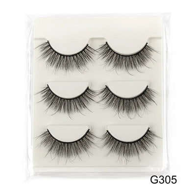 YSDO Fluffy False Eyelashes 3/10 Pairs Natural Cat Eye Lashes Wispy Faux 3d Mink Lashes Makeup Tools Thick Soft Curly Eyelashes -  Fashion Palace™