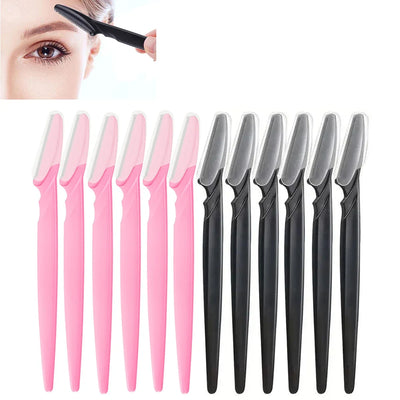 12 Pcs Mix Color Eyebrow Razor Women Face And Body Safe Trimmer Hair Shaver Eye Brow Remover With Cover Small Makeup Tools Set -  Fashion Palace™