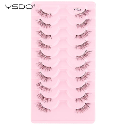 YSDO Fluffy False Eyelashes 3/10 Pairs Natural Cat Eye Lashes Wispy Faux 3d Mink Lashes Makeup Tools Thick Soft Curly Eyelashes -  Fashion Palace™