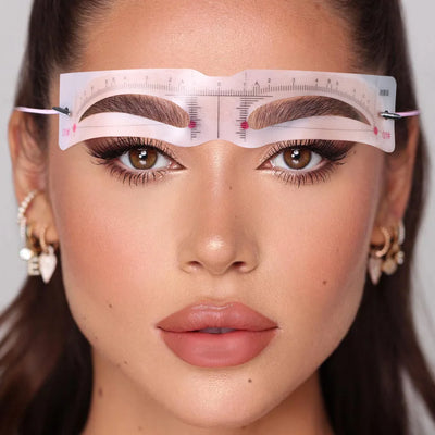 Reusable Eyebrow Stencil Set Soft Ruler Brow Definer Eye Brow Drawing Guide Styling Shaping Grooming Template Card Makeup Tools -  Fashion Palace™