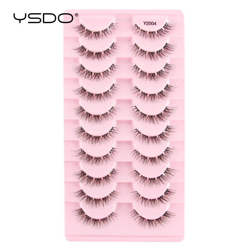YSDO Fluffy False Eyelashes 3/10 Pairs Natural Cat Eye Lashes Wispy Faux 3d Mink Lashes Makeup Tools Thick Soft Curly Eyelashes -  Fashion Palace™