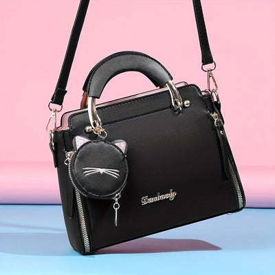 Fashion Handbag for Women Ladies Top Handle Satchel Shoulder Bags Cat Purse -  Fashion Palace™