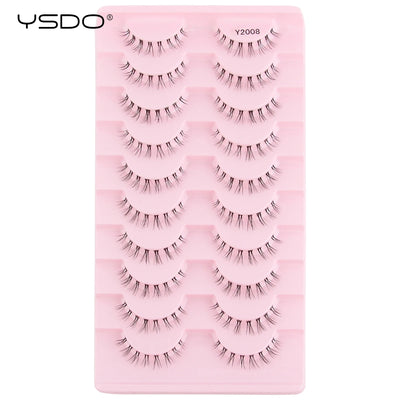 YSDO Fluffy False Eyelashes 3/10 Pairs Natural Cat Eye Lashes Wispy Faux 3d Mink Lashes Makeup Tools Thick Soft Curly Eyelashes -  Fashion Palace™
