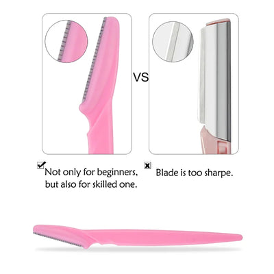 12 Pcs Mix Color Eyebrow Razor Women Face And Body Safe Trimmer Hair Shaver Eye Brow Remover With Cover Small Makeup Tools Set -  Fashion Palace™