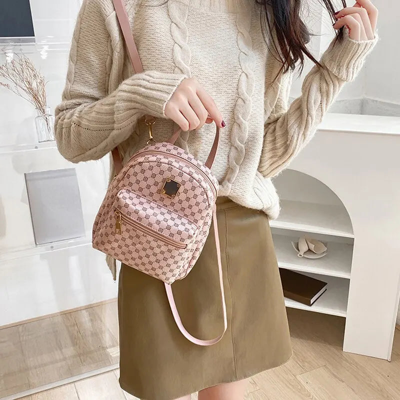 Classic Women Backpack Fashion School Bags Female Daily Shopping Girl Backpacks Schoolbags -  Fashion Palace™