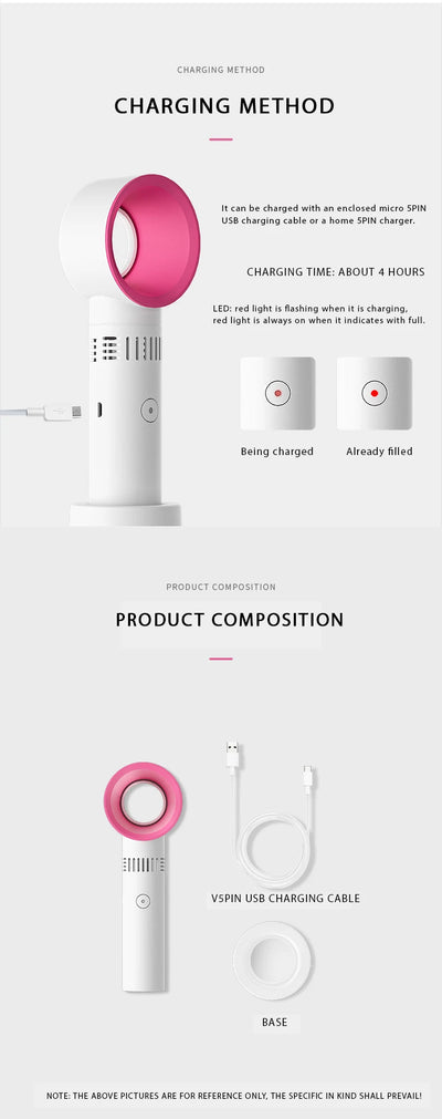 1 Pcs USB Rechargeable Eyelash Blower Plant False Eyelash Leafless Fan Portable Eyelash Extension Quick Dry Female Makeup Tools