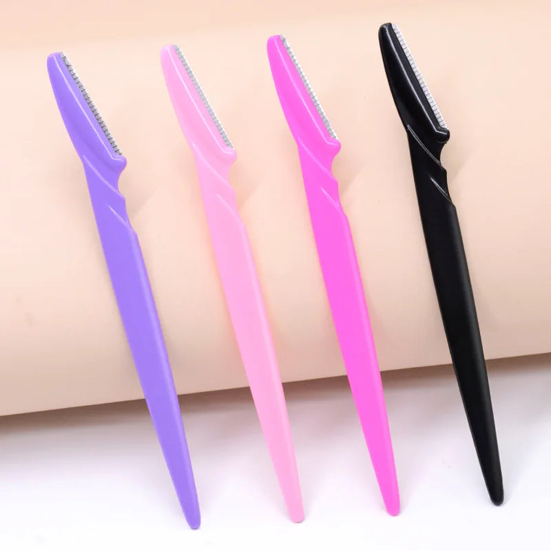 12 Pcs Mix Color Eyebrow Razor Women Face And Body Safe Trimmer Hair Shaver Eye Brow Remover With Cover Small Makeup Tools Set -  Fashion Palace™