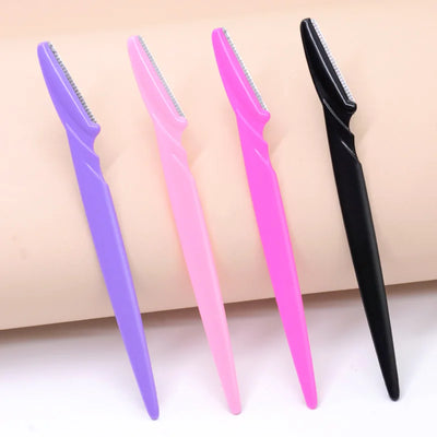 12 Pcs Mix Color Eyebrow Razor Women Face And Body Safe Trimmer Hair Shaver Eye Brow Remover With Cover Small Makeup Tools Set -  Fashion Palace™