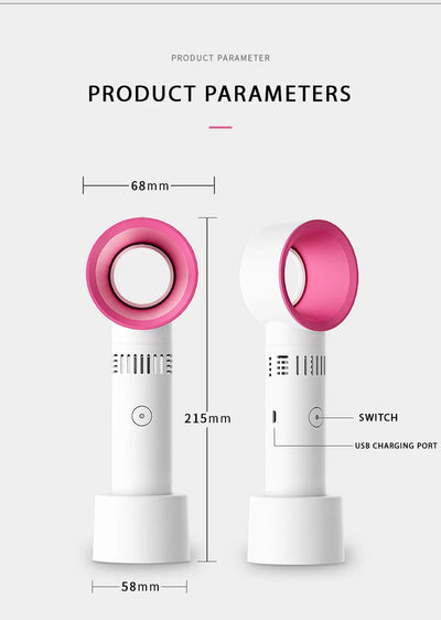 1 Pcs USB Rechargeable Eyelash Blower Plant False Eyelash Leafless Fan Portable Eyelash Extension Quick Dry Female Makeup Tools