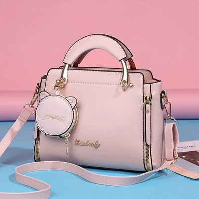 Fashion Handbag for Women Ladies Top Handle Satchel Shoulder Bags Cat Purse -  Fashion Palace™