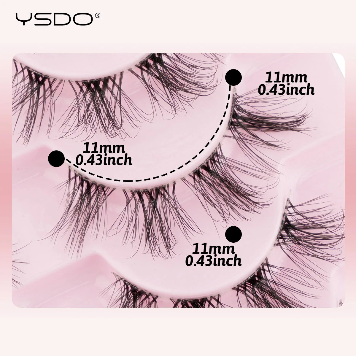 YSDO Fluffy False Eyelashes 3/10 Pairs Natural Cat Eye Lashes Wispy Faux 3d Mink Lashes Makeup Tools Thick Soft Curly Eyelashes -  Fashion Palace™