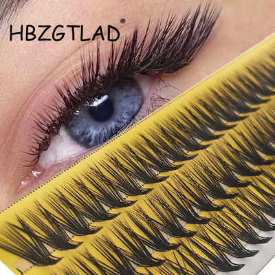 HBZGTLAD New 20D L Curl Super Cluster Eyelash Extension Natural Mink Eyelash Individual Lashes Makeup Tools Cilias Volume -  Fashion Palace™