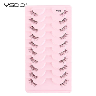 YSDO Fluffy False Eyelashes 3/10 Pairs Natural Cat Eye Lashes Wispy Faux 3d Mink Lashes Makeup Tools Thick Soft Curly Eyelashes -  Fashion Palace™
