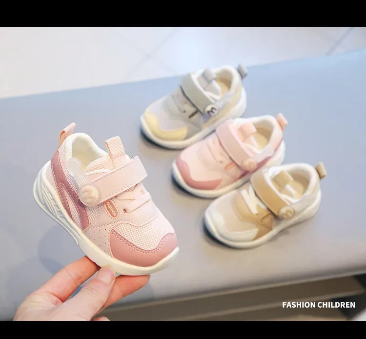 0-3 Years Baby Casual Shoes Toddler Sneakers Infant Newborn Outdoor First Walkers Breathable Anti-slip Baby Boy Girl Sport Shoes