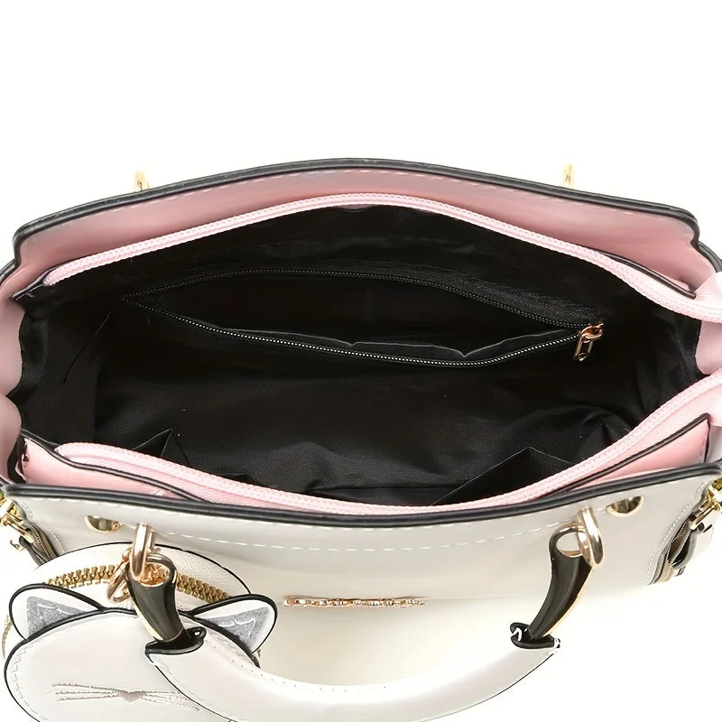 Fashion Handbag for Women Ladies Top Handle Satchel Shoulder Bags Cat Purse -  Fashion Palace™
