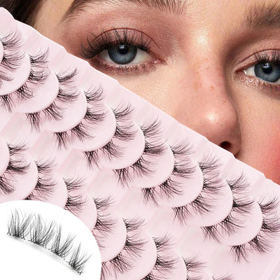YSDO Fluffy False Eyelashes 3/10 Pairs Natural Cat Eye Lashes Wispy Faux 3d Mink Lashes Makeup Tools Thick Soft Curly Eyelashes -  Fashion Palace™