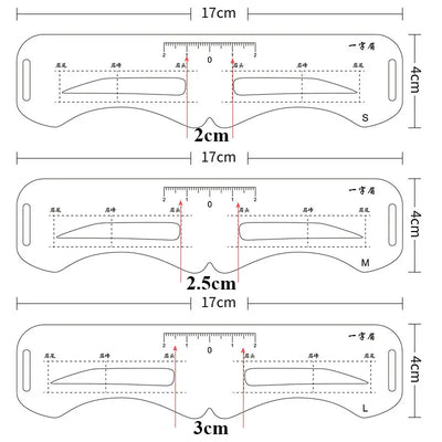 Reusable Eyebrow Stencil Set Soft Ruler Brow Definer Eye Brow Drawing Guide Styling Shaping Grooming Template Card Makeup Tools -  Fashion Palace™