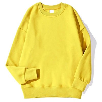 Autumn Winter Womens Solid Hoodie Fashion Warm Fleece Pullover Soft Breathable O - Neck Sweatshirt Casual Oversize Female Clothes - Fashion Palace Royal™