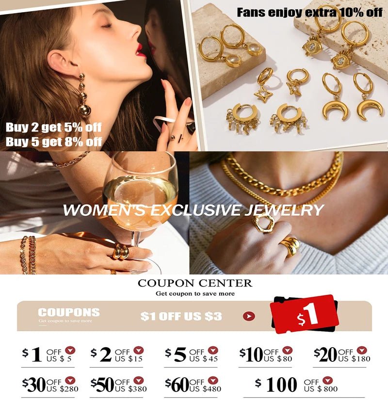 EILIECK 316L Stainless Steel Flower Pearl Stud Earrings For Women Girl Fashion New Gold Color Waterproof Jewelry Lady Gift - Fashion Palace Royal™