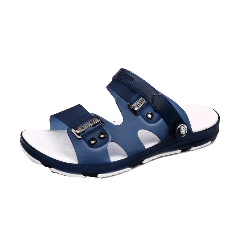 Jelly Shoes Summer Slip - on Men's Sandal Breathable Flat Slippers Outdoor Beach Platform Sandals Casual Slipper for Men Water New - Fashion Palace Royal™