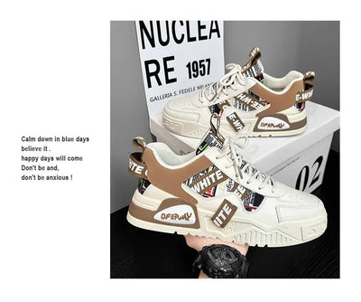 Men's Shoes Summer 2025 New Trend Sports Shoes Breathable Increase The Height of Small White Shoes with All Fashion Casual Shoes - Fashion Palace Royal™