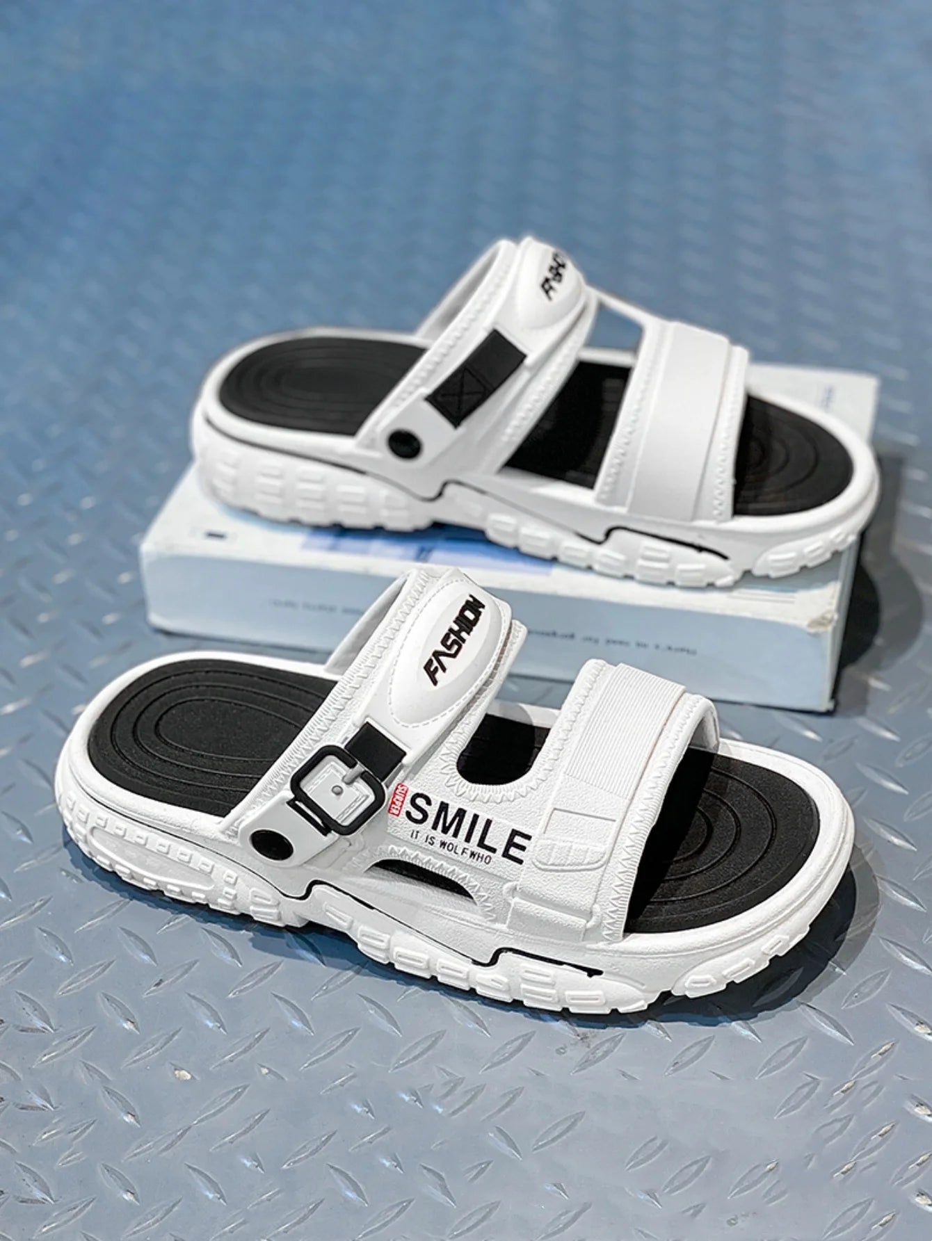 Men's Summer Thick - Soled Sandals, Casual Open - Toe Soft - Soled Shoes, Comfortable Slippers, Bathroom Slip - On Shoes - Fashion Palace Royal™
