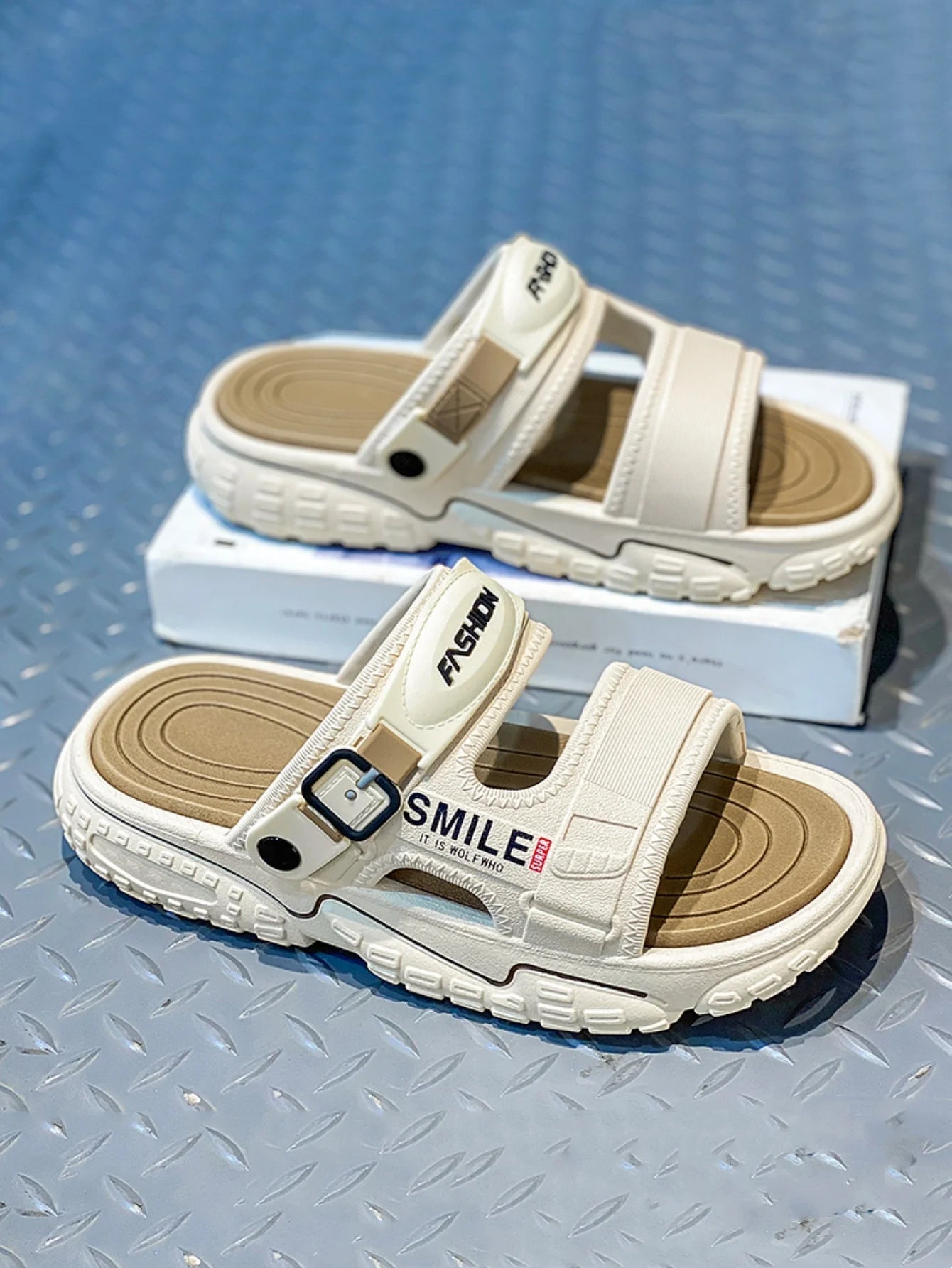 Men's Summer Thick - Soled Sandals, Casual Open - Toe Soft - Soled Shoes, Comfortable Slippers, Bathroom Slip - On Shoes - Fashion Palace Royal™
