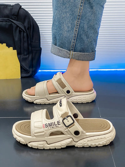 Men's Summer Thick - Soled Sandals, Casual Open - Toe Soft - Soled Shoes, Comfortable Slippers, Bathroom Slip - On Shoes - Fashion Palace Royal™