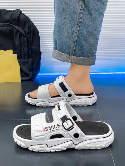 Men's Summer Thick - Soled Sandals, Casual Open - Toe Soft - Soled Shoes, Comfortable Slippers, Bathroom Slip - On Shoes - Fashion Palace Royal™