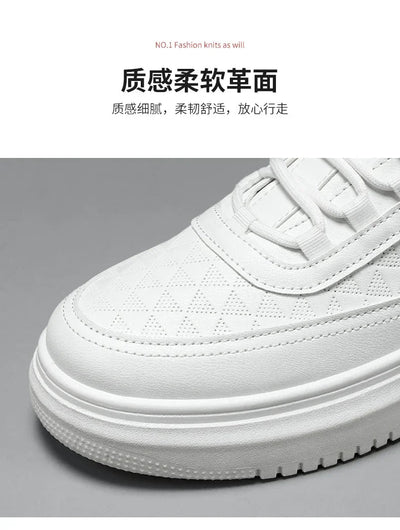 Outdoor Platform Men Casual Sneakers Fashion White Runing Shoes Breathable Mens Sport Shoes Light Walking Shoes Tennis Shoes - Fashion Palace Royal™