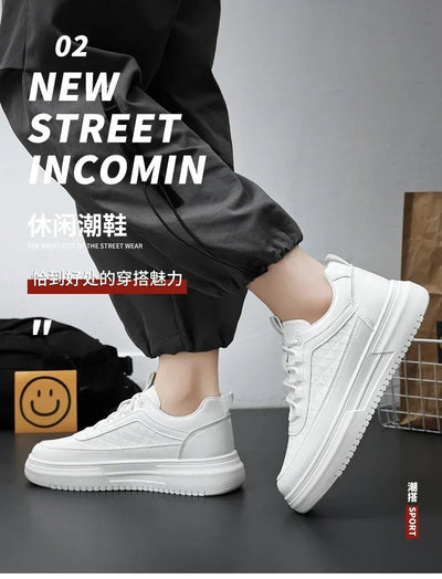 Outdoor Platform Men Casual Sneakers Fashion White Runing Shoes Breathable Mens Sport Shoes Light Walking Shoes Tennis Shoes - Fashion Palace Royal™