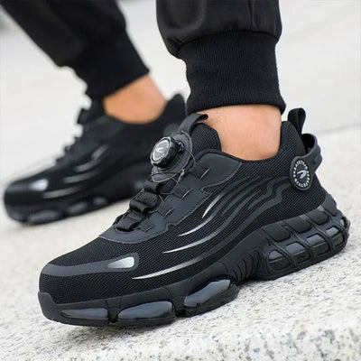 Rotating Button New Safety Shoes Men Anti - smash Anti - puncture Work Shoes Fashion Men Sport Shoes Security Protective Boots Men - Fashion Palace Royal™