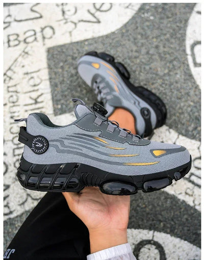 Rotating Button New Safety Shoes Men Anti - smash Anti - puncture Work Shoes Fashion Men Sport Shoes Security Protective Boots Men - Fashion Palace Royal™