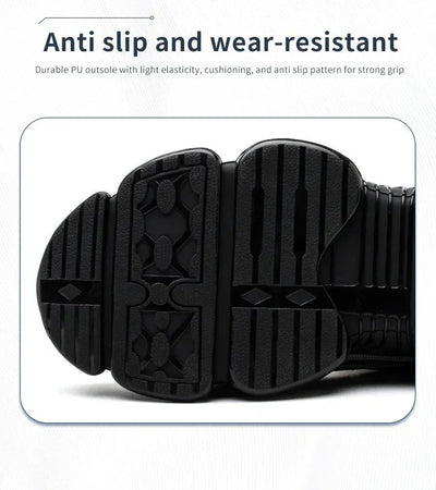 Rotating Button New Safety Shoes Men Anti - smash Anti - puncture Work Shoes Fashion Men Sport Shoes Security Protective Boots Men - Fashion Palace Royal™