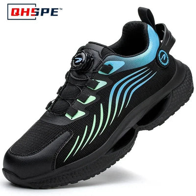Rotating Button New Safety Shoes Men Anti - smash Anti - puncture Work Shoes Fashion Men Sport Shoes Security Protective Boots Men - Fashion Palace Royal™